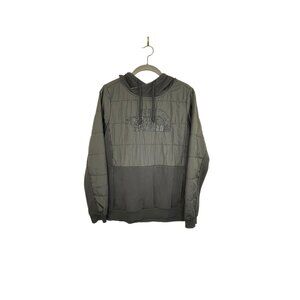 The North Face Sweatshirt Primaloft Women's Small Puffer Hybrid Hoodie Black